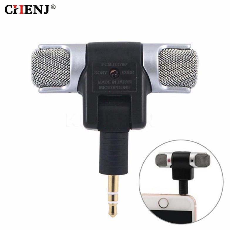 Audiophile Headphone Wired - Mini microfone estéreo com gravação, microfone