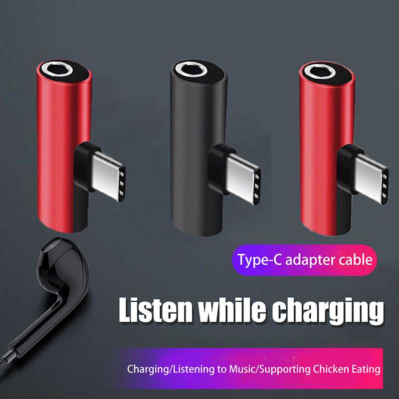 Earphone Splitter Jack - Adaptadores de metal USB Tipo-C para