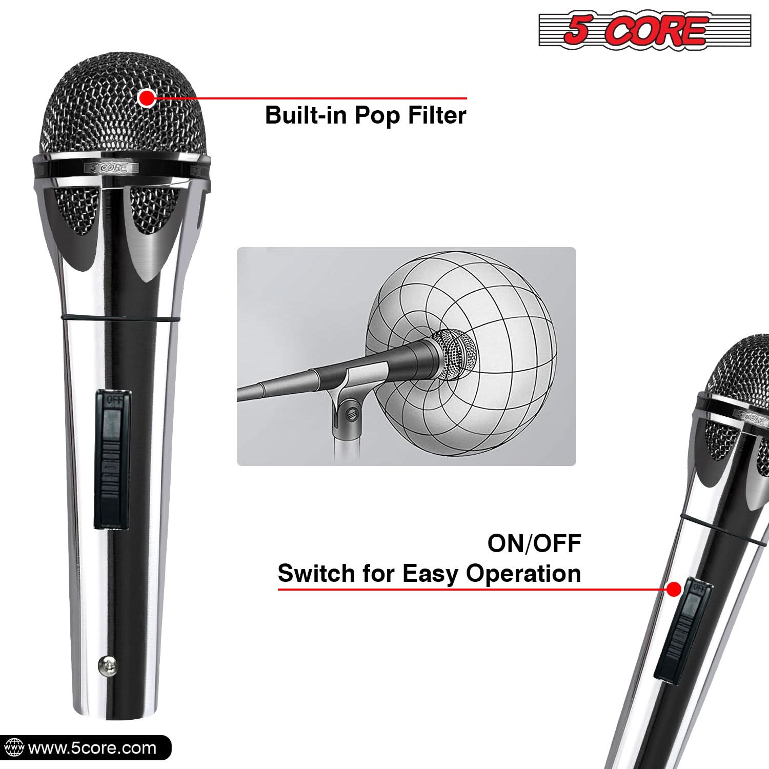 Microfone Dinâmico XLR de 5 Pi - Shure Mic Sm58 avaliação e preço