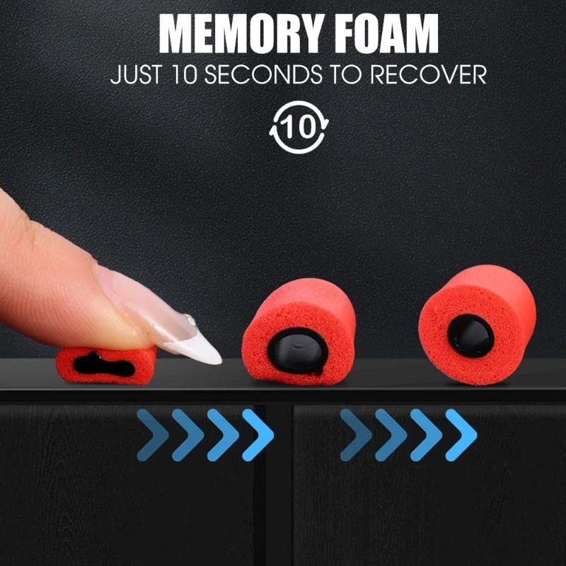 1-6 pares de fones de ouvido d - Earphone Foam Tip avaliação e preço