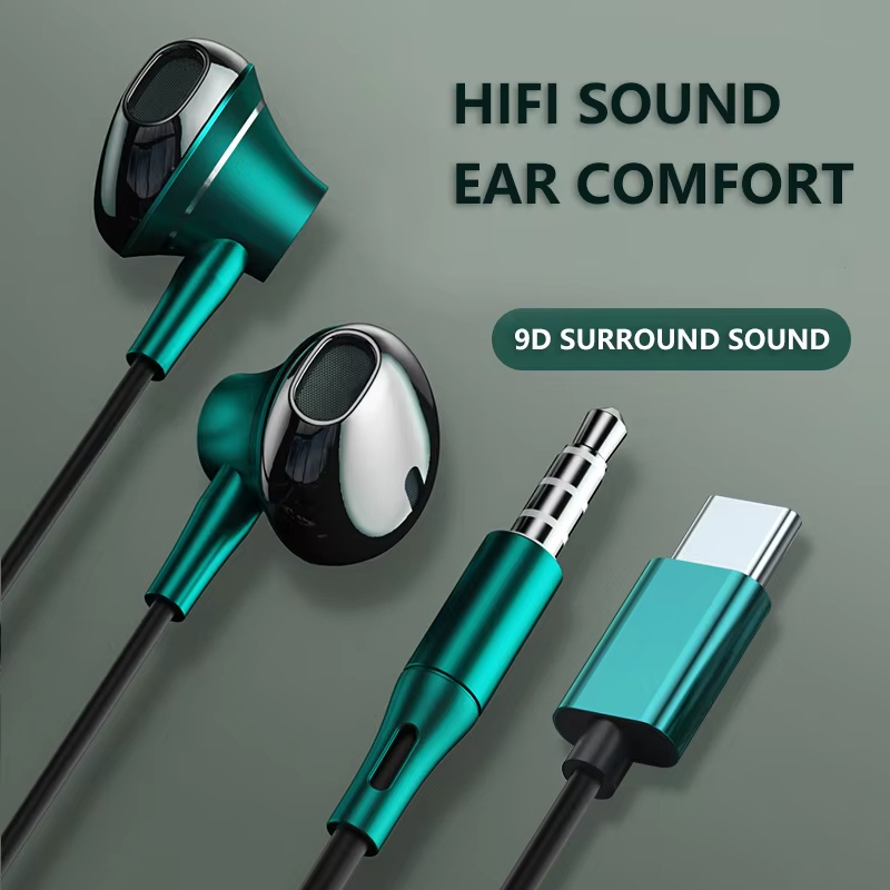 9d baixo estéreo tipo c e 3.5m - Audiophile Headphone Wired avaliação e preço