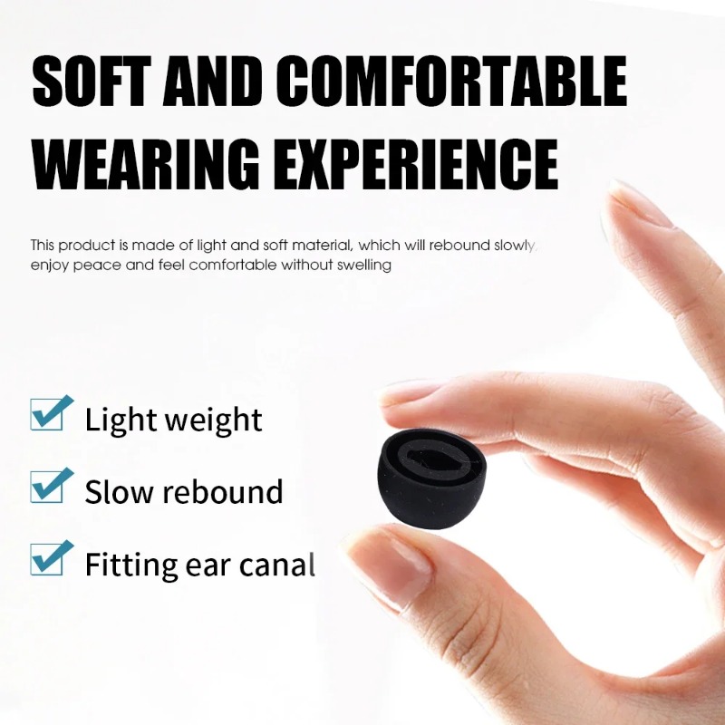 Pontas de ouvido de silicone p - Earphone Foam Tip avaliação e preço