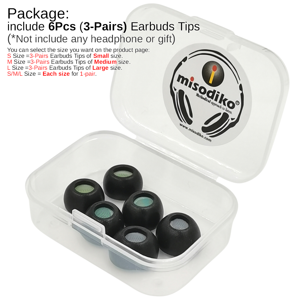 Misodiko substituição de ponta - Earphone Foam Tip avaliação e preço
